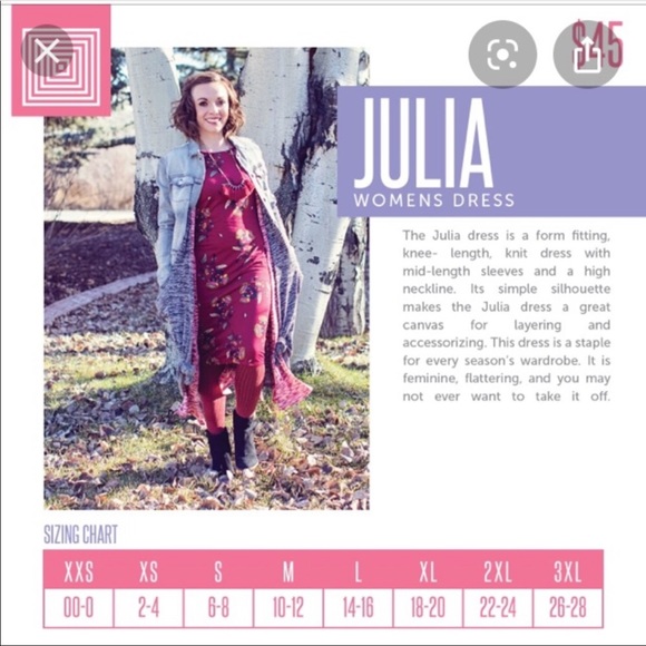 Lularoe “Julia” bodycon t-shirt dress - Picture 7 of 7